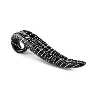 Glasvibrations Glasdildo Africa Line Zunge - der besondere Dildo im Zebralook