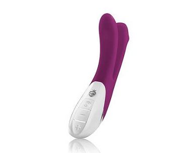 Mystim Doppelvibrator aus Silikon in Violett
