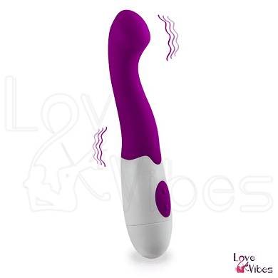 Vibrator mit gebogener Spitze, 30 Vibrationsstufen