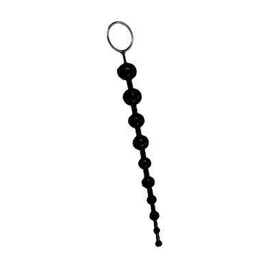Anal Love Chain schwarz, 28 cm, D: 11-28 mm