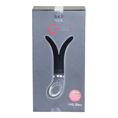 Vibrator in Schwarz mit 2 Enden aus Silikon