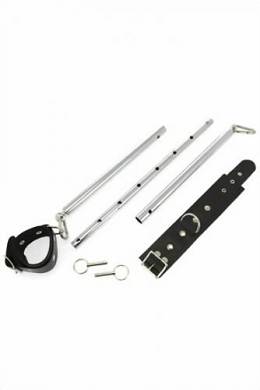 SM Möbel / Bondage - Fussfesseln mit verstellbarer Spreizstange 55 - 85 cm