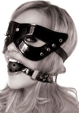 Fetish Fantasy - Masquerade Mask and Ball Gag black