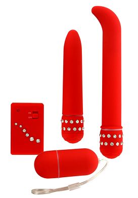 Vibrator-Set ToyJoy Diamond Giftset red