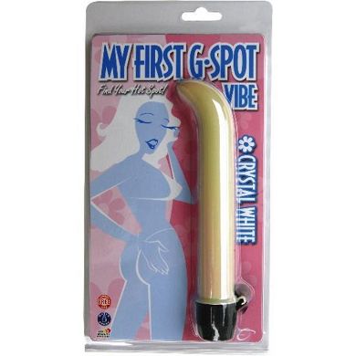 My First(tm) Mini G-Spot 4 Zoll (10 cm) Vibe. Crystal White