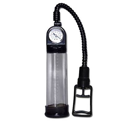 Penispumpe, Vakuumpumpe, Impotenzhilfe, Potenzpumpe mit Druckmesser