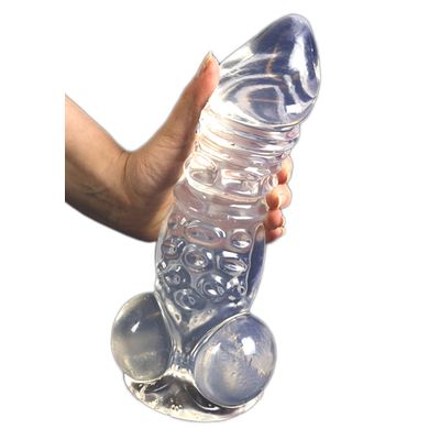 30 x 7,6 cm ANALE GRANDE Dildo HYPERION clear