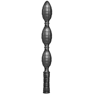 Analdildo Granaten Trio silber 53 x 5 cm