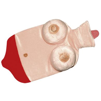 Heiße Wärmflasche mit Möpsen