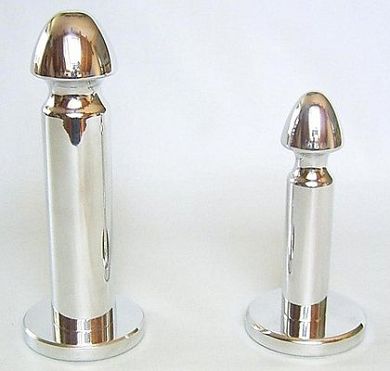 Anal Butt Plug Sesso - massives Aluminium - hochglanzpoliert - 2 Gren zur Auswahl