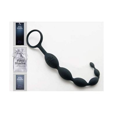 Shades-of-Grey Analkette, 25,4 x 1-2,5 cm