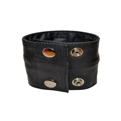 GAYRADO Leather Wrist Band Black