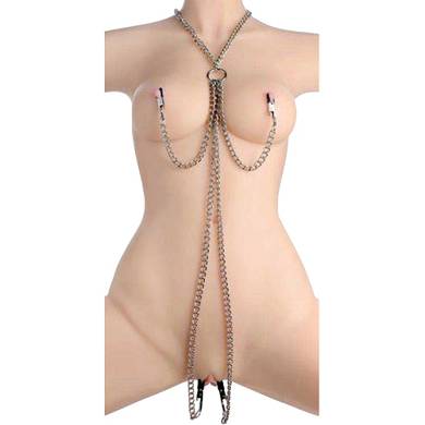 Set Kette Nippel- und Klitorisklemmen