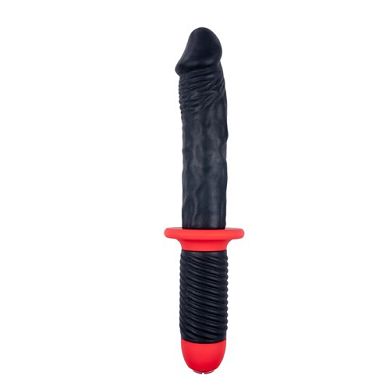 vibrator-dildo_mit_griff_in_schwarzrot