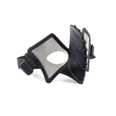 Fetisch Maske Augenmaske aus Metall mit Silikon-Nase