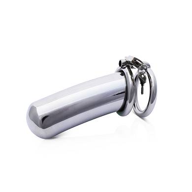 Keuschheitsrohr mit Doppelcockring
