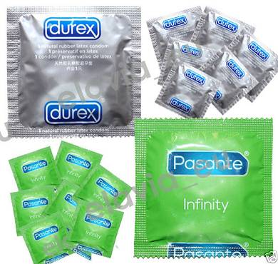 Aktverlängernde KONDOME Durex PERFORMA / Pasante INFINITY DELAY / VITALIS SORTE!