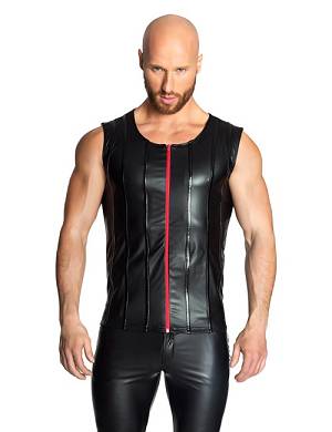 Wetlook Weste mit rotem Reiverschluss