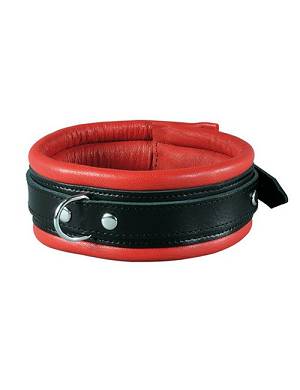 XXdreamSToys Leder-Halsfessel rot/schwarz
