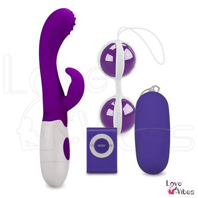 Toy-Paket mit Rabbit, Vibro-Ei & Liebeskugeln