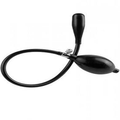 Aufblasbarer Analplug schmal - schwarz