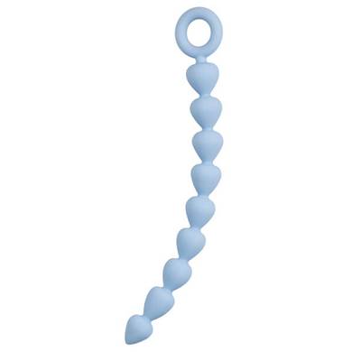 Anal-Perlen aus Silikon - Blau