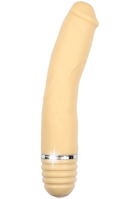 21 x 3,8 cm Silicone Bendable Buddy Vibrator flesh