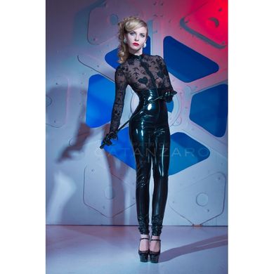 Lack Catsuit Pam mit Netzoberteil