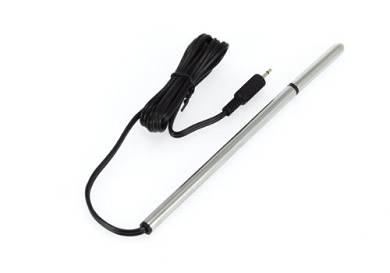 Aluminium Elektro Sound Dilator Penis Loch. bi-polar. durch. 8 mm. Länge 18 cm