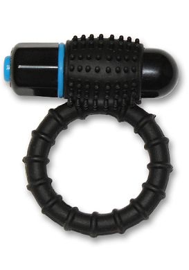 Optimale Vibrating C-Ring Cockring Penisring Silikon black/blue