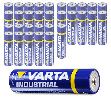 32 x Varta AA Industrial Mignon LR06 Batterie - 2600mAh 1,5V Alkaline- 32 Stk