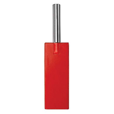 OUCH Lederpaddel mit Metallgriff 35 cm red