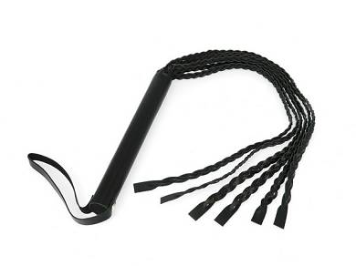 Peitsche Leder schwarz