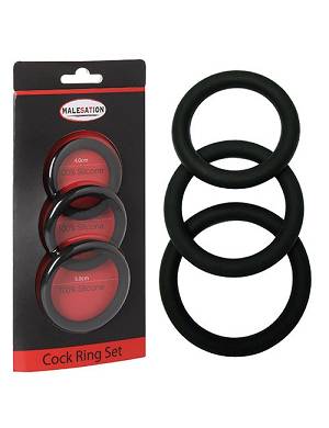 Malesation - Cock Ring Set ( 4 cm, 4,5 cm, 5 cm)