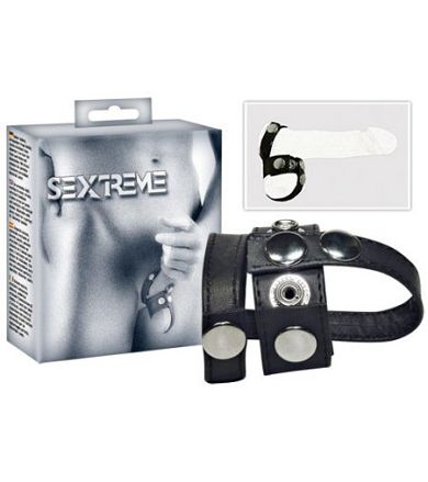 Sextreme Penis Hoden Gurt mit Hoden Teiler