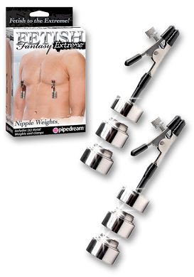 Fetish Fantasy - Nippelklemmen mit 40g Gewichten 2er