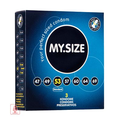MySize Kondome 3er - 7 verschiedene Größen