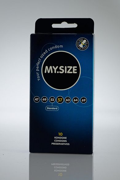 MY.SIZE Maßkondome, Größe 57, 10 Stück