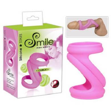 Smile Pink Sleeve Curly