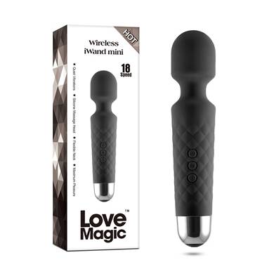 EasyToys Mini Wand-Vibrator - Schwarz