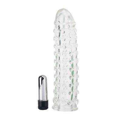 Vibro-Penis-Sleeve transp., 16 cm