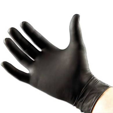 Einweghandschuhe in schwarz - 100er Pack