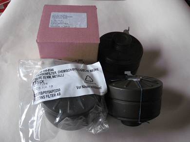         4 Gasmaskenfilter Bchsenfilter Chemisch Biologische Maske Gasmaske M65