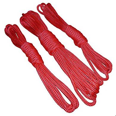Bondageseile Set Basic 2x3m + 1x6m oder Profi 2x6m + 1x12m ROT
