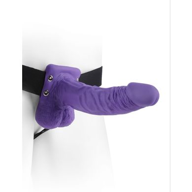 Strap-On hohl mit Hoden 19 x 4 cm