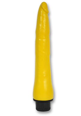 20 x 3 - 4 cm Atelier Wilhelm Analvibrator gelb