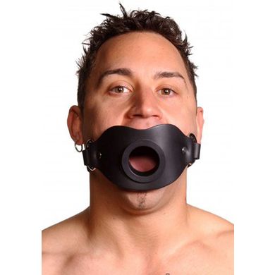 STRICT - Leder Mundknebel - Feeder Locking Open Mouth Gag