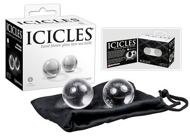 Icicles Ben-Wa Balls - Liebeskugeln aus Glas small