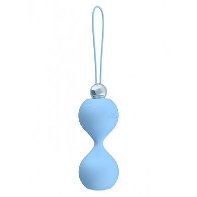 Mae B - Vibrierende Liebeskugeln "Soft Touch"- 10 x 3,5 cm - in Blau