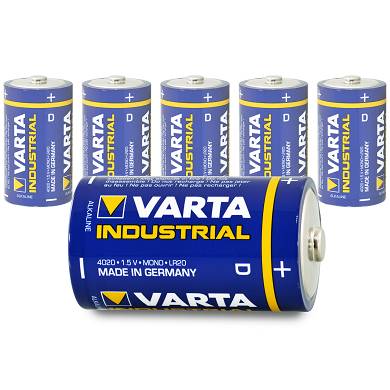6x Varta Mono D Industrial MN1300 Batterie 16500 mAh 1,5V Alkaline 6 Stk